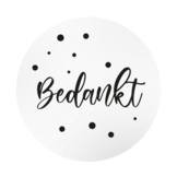 Bedankt - Thank you stickers