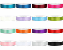 Dubbelzijdig satijn lint 1 cm breed