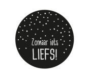 Ronde stickers zomaar iets liefs 10 stuks