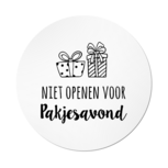 Ronde stickers niet openen voor pakjesavond 10 stuks