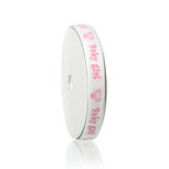 Grosgrain lint Baby girl met beertje 12 mm
