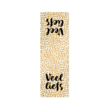 Sluitsticker stippen goud wit hartjes veel liefs