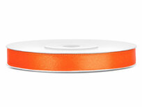 Satijn lint 6 mm oranje