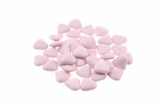 Doopsuiker hartvormig mini roze