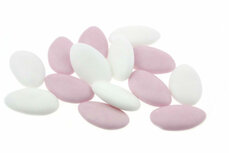 Doopsuiker wit - roze