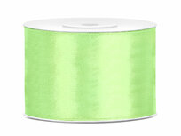 Satijn lint 50 mm pastelgroen 6 meter