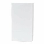 Wit papier blokbodem zakjes 9 x 6 x 18 cm 10 stuks