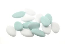 Bruidssuiker mix Licht blauw - wit
