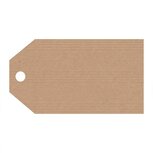 Kraft labels 5 x 9 cm