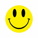 Ronde stickers smile 10 stuks