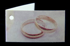 Kaartjes voor bedankjes ringen en rozen