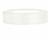 Ivoor satijn lint 1 cm breed