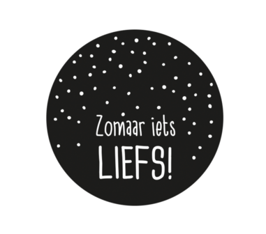 Ronde stickers zomaar iets liefs 10 stuks