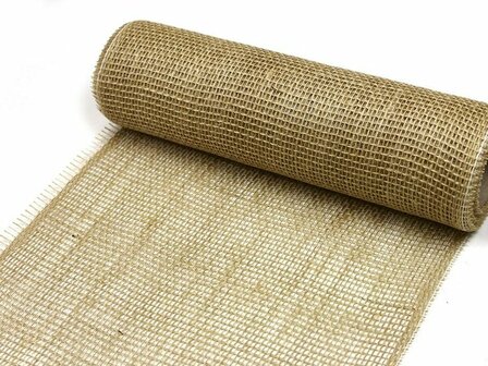 Jute lint naturel 30 cm breed per meter