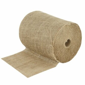 Jute lint naturel 20 cm breed per meter