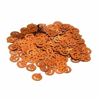 Confetti strooimix metallic pompoen oranje