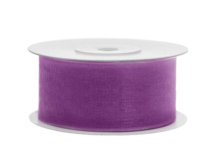 Organza lint 38 mm paars