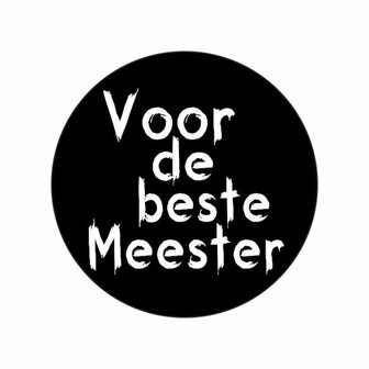 Ronde stickers voor de beste meester 10 stuks