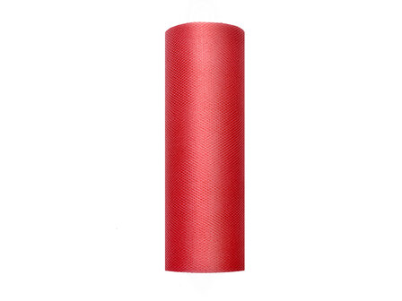 15 cm Tule lint rood