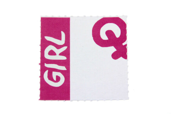 10 labels voor doopsuikerdoosje Girl