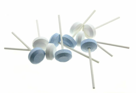 10 lolly blauw - wit