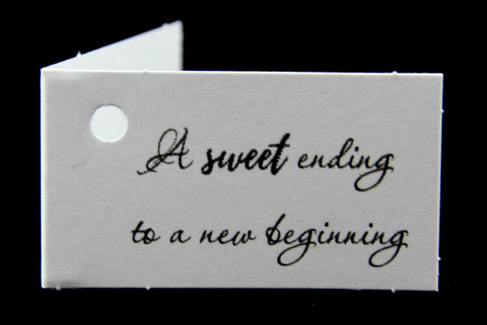 Kaartjes voor bedankjes a sweet ending to a new beginning