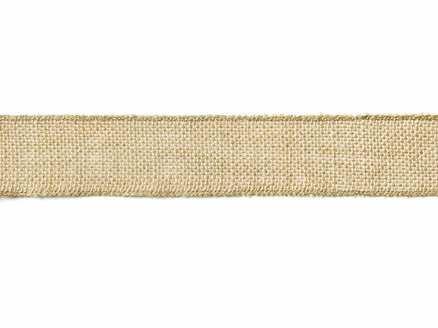 Jute lint 5 cm breed 5 meter rol extra kwaliteit