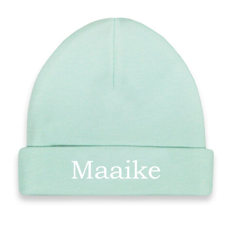 Babymutsje met naam mint