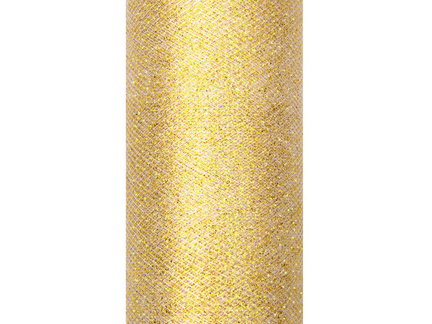 15 cm tule lint goud glitter