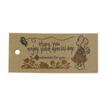 Kraft label Hope you enjoy hand made 10 stuks Kraft label Hope you enjoy hand made 10 stuks