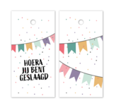 Label hoera jij bent geslaagd Label hoera jij bent geslaagd
