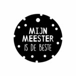 Label rond mijn meester is de beste Label rond mijn meester is de beste